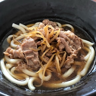 牛肉ともやしで！つゆまで飲み干したい肉うどん